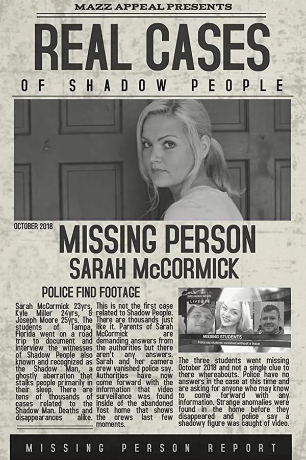 EN - Real Cases of Shadow People: The Sarah McCormick Story (2019)